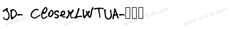 JD- CloserLWTUA字体转换